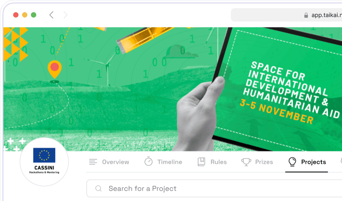 Custom hackathon page